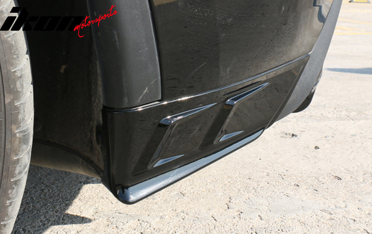 2020-2024 Tesla Y IKON Matte Black Rear Bumper Lip W/ RearÂ Aprons PP
