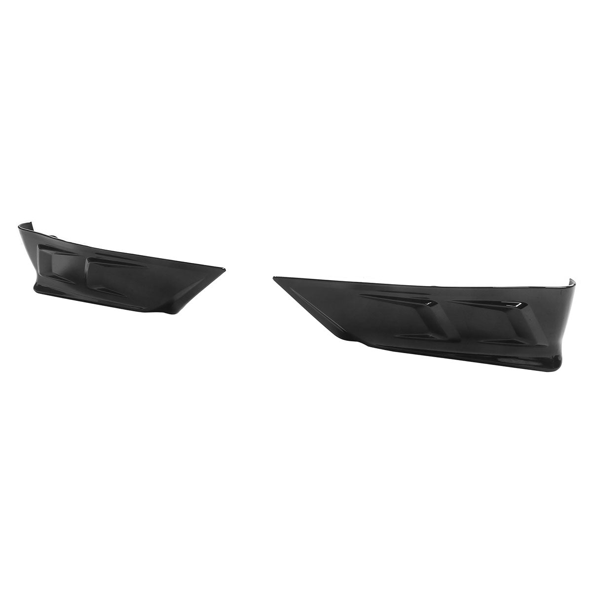 Rear Bumper Lip W/ Rear Aprons for Tesla Y 2020-2025 IKON Gloss Black PP