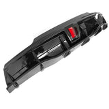 Rear Bumper Lip W/ Rear Aprons for Tesla Y 2020-2025 IKON Gloss Black PP