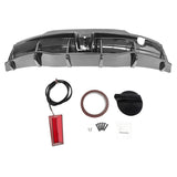 Rear Bumper Lip W/ Rear Aprons for Tesla Y 2020-2025 IKON Gloss Black PP