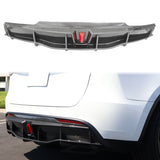 2020-2024 Tesla Y IKON Carbon Fiber Print Rear Lip W/ RearÂ Aprons PP