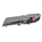 2020-2024 Tesla Y IKON Carbon Fiber Print Rear Lip W/ RearÂ Aprons PP