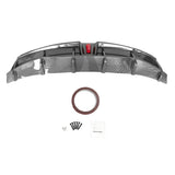 2020-2024 Tesla Y IKON Carbon Fiber Print Rear Lip W/ RearÂ Aprons PP