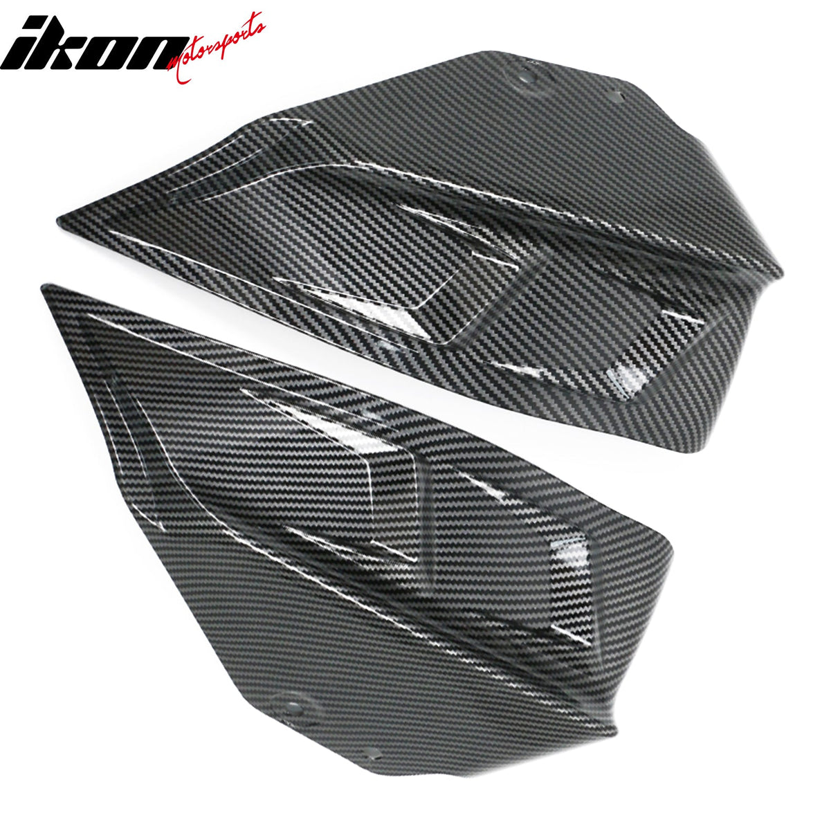 2020-2024 Tesla Y IKON Carbon Fiber Print Rear Lip W/ RearÂ Aprons PP