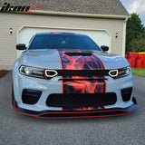 2020-2023 Dodge Charger SRT Widebody Style Smoke LED Mesh Grille ABS