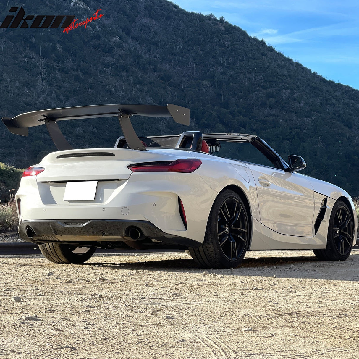Universal 61'' GT Trunk Spoiler V1 Brackets V4A Legs + Side Plates ABS