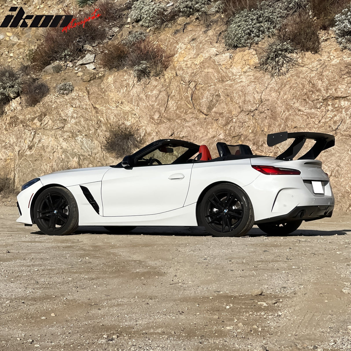 Universal 57'' GT Trunk Spoiler V1 Brackets V4A Legs + V4C Plates ABS