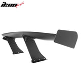 Universal 61'' GT Trunk Spoiler V1 Brackets V4C Legs + Side Plates ABS