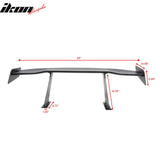 Universal 65'' GT Trunk Spoiler V1 Brackets V4D Legs + Side Plates ABS