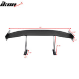 Universal 57'' GT Trunk Spoiler V1 Brackets V4D Legs + V4A Plates ABS