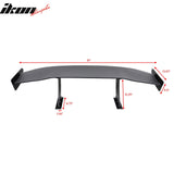 Universal 61'' GT Trunk Spoiler V1 Brackets V4A Legs + Side Plates ABS