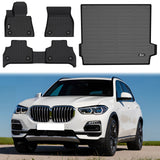 2019-2024 BMW X5 G05 5 Passengers TPE 3D Floor Mats + Trunk Mat Liner