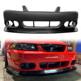 Front Bumper Cover W/ Lip For 1999-2004 Ford Mustang MDA Cobra Style
