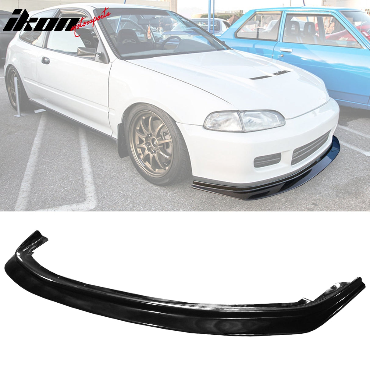 Front Bumper Cover W/ Lip For 1992-1995 Honda Civic Whitecrow WC Style