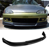 Rear Diffuser & Front Lip For 1992-1995 Honda Civic PU Unpainted Black