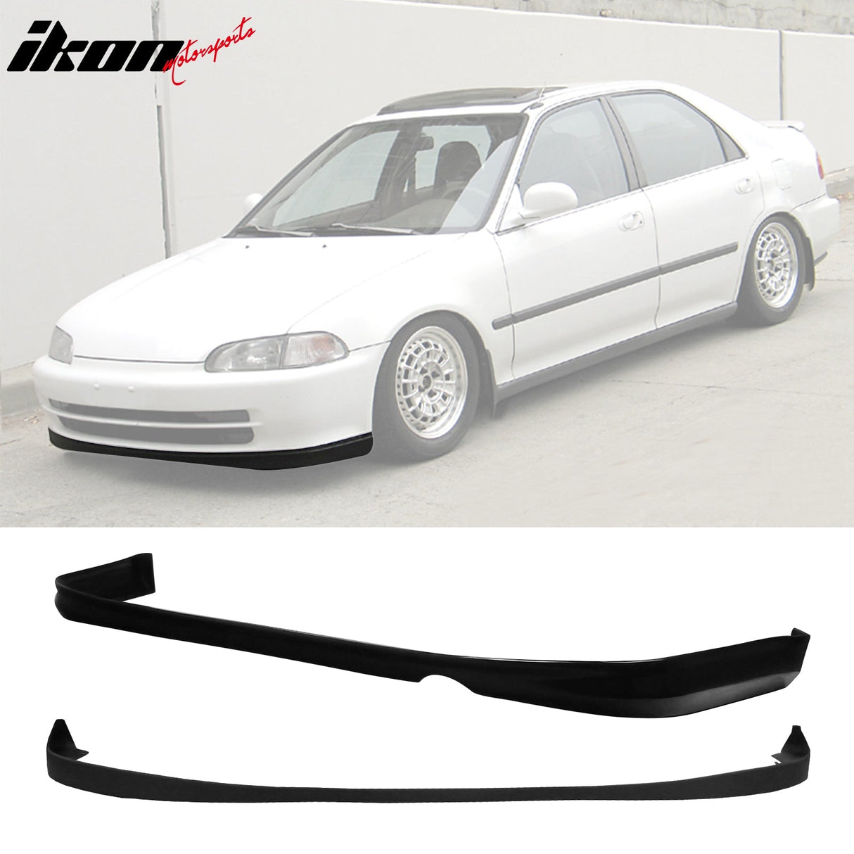 Rear Diffuser & Front Lip ForÂ 1992-1995 Honda Civic PU Unpainted