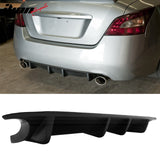 Rear Diffuser & Front Lip For 2009-2015 Nissan Maxima VIP Style Black
