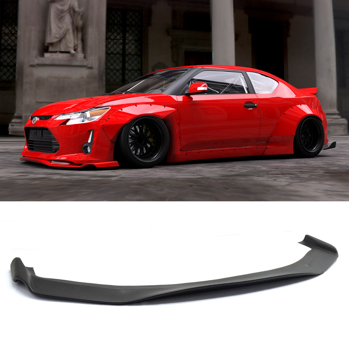 Side Skirts & Front Lip For 2013-2016 Scion FR-S GR Style PU Unpainted