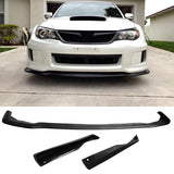 Corner Aprons & Front Lip For 2011-2014 Subaru JDM Style PU Unpainted