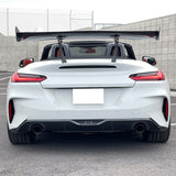 56"Inch GT Style Trunk Spoiler V1 Side Plates V3 Legs 3D Carbon Fiber