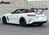 56"Inch GT Style Trunk Spoiler V1 Side Plates V3 Legs 3D Carbon Fiber
