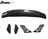 56"Inch GT Style Trunk Spoiler V1 Side Plates V3 Legs 3D Carbon Fiber