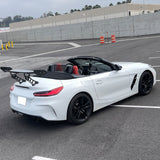56"Inch GT Style Trunk Spoiler V1 Side Plates V5 Legs 3D Carbon Fiber
