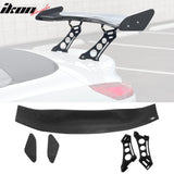 56"Inch GT Style Trunk Spoiler V1 Side Plates V5 Legs 3D Carbon Fiber