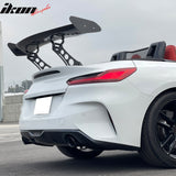 56"Inch GT Style Trunk Spoiler V1 Side Plates V5 Legs 3D Carbon Fiber