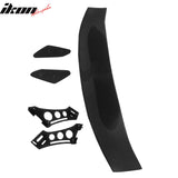56"Inch GT Style Trunk Spoiler V1 Side Plates V5 Legs 3D Carbon Fiber