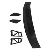 56"Inch GT Style Trunk Spoiler V1 Side Plates V6 Legs 3D Carbon Fiber