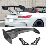 57'' 12" Height Drag Trunk Spoiler V2 Side Plates V3 Legs Carbon Fiber