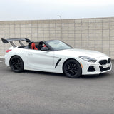 57'' 12" Height Drag Trunk Spoiler V2 Side Plates V3 Legs Carbon Fiber