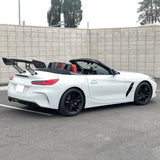 57'' 12" Height Drag Trunk Spoiler V2 Side Plates V3 Legs Carbon Fiber
