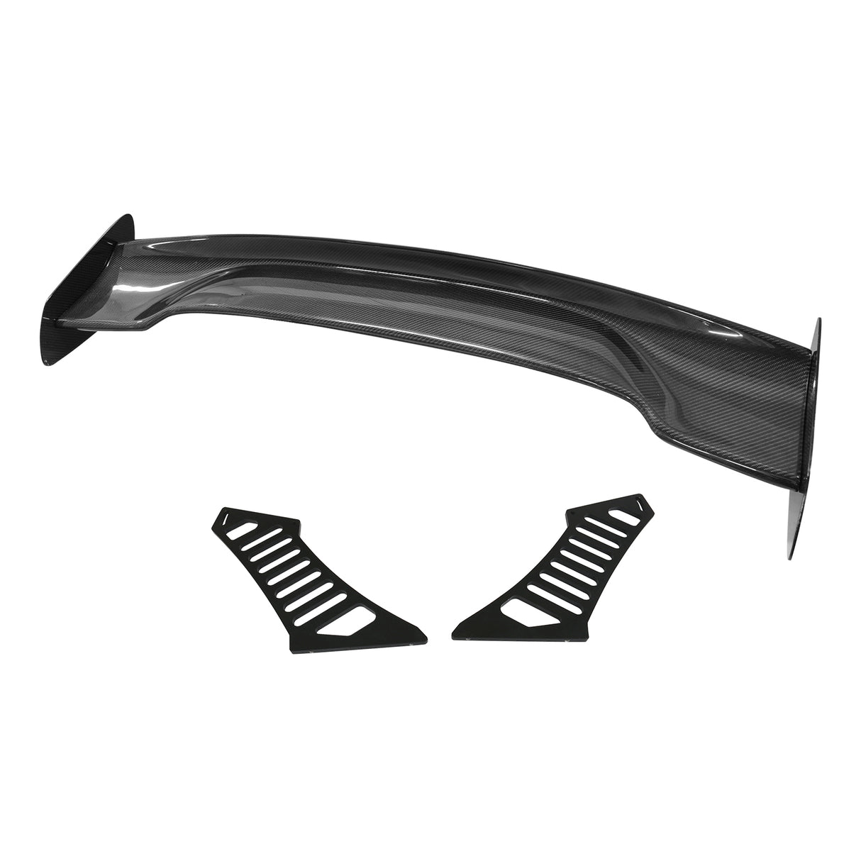 57'' 12" Height Drag Trunk Spoiler V2 Side Plates V3 Legs Carbon Fiber