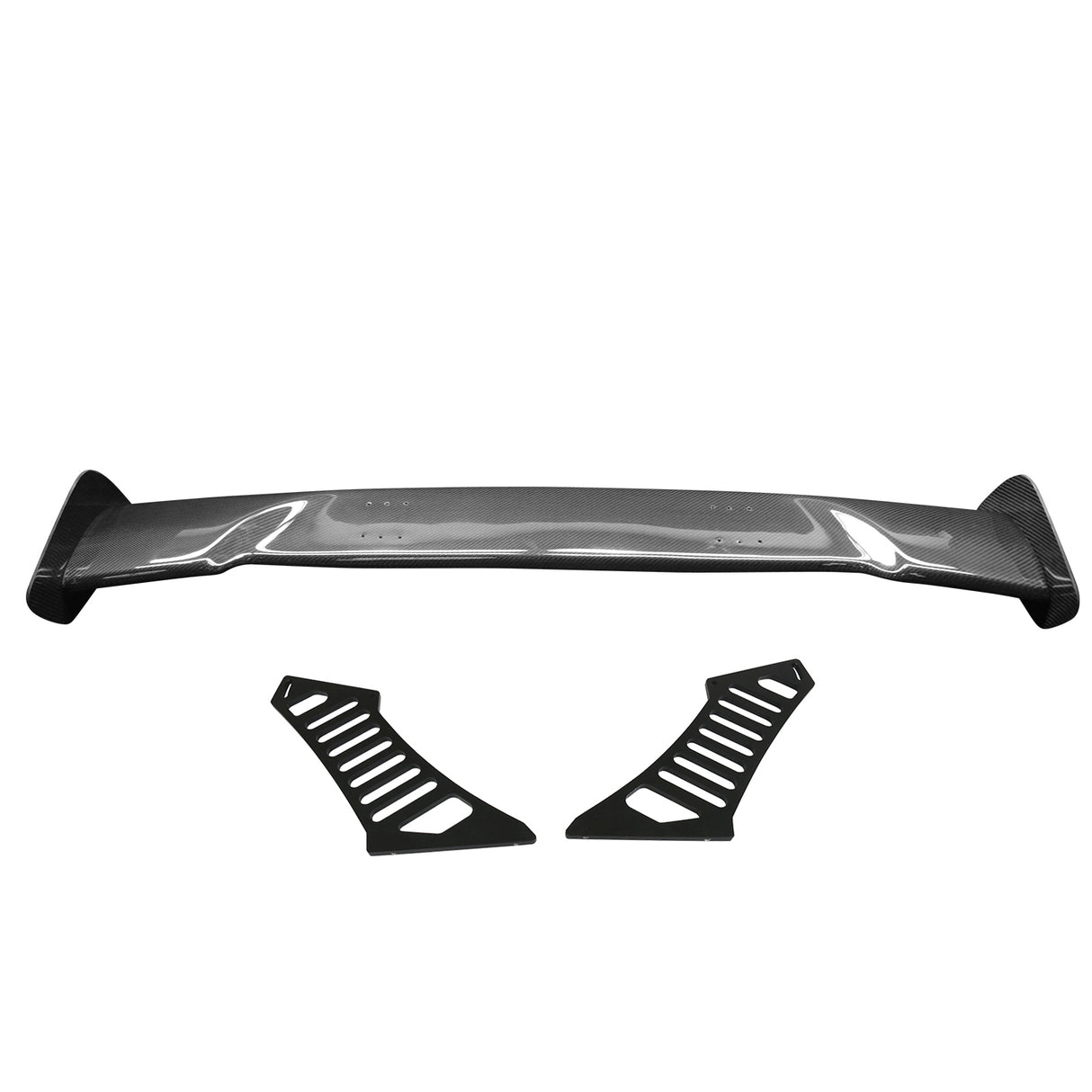 57'' 12" Height Drag Trunk Spoiler V2 Side Plates V3 Legs Carbon Fiber