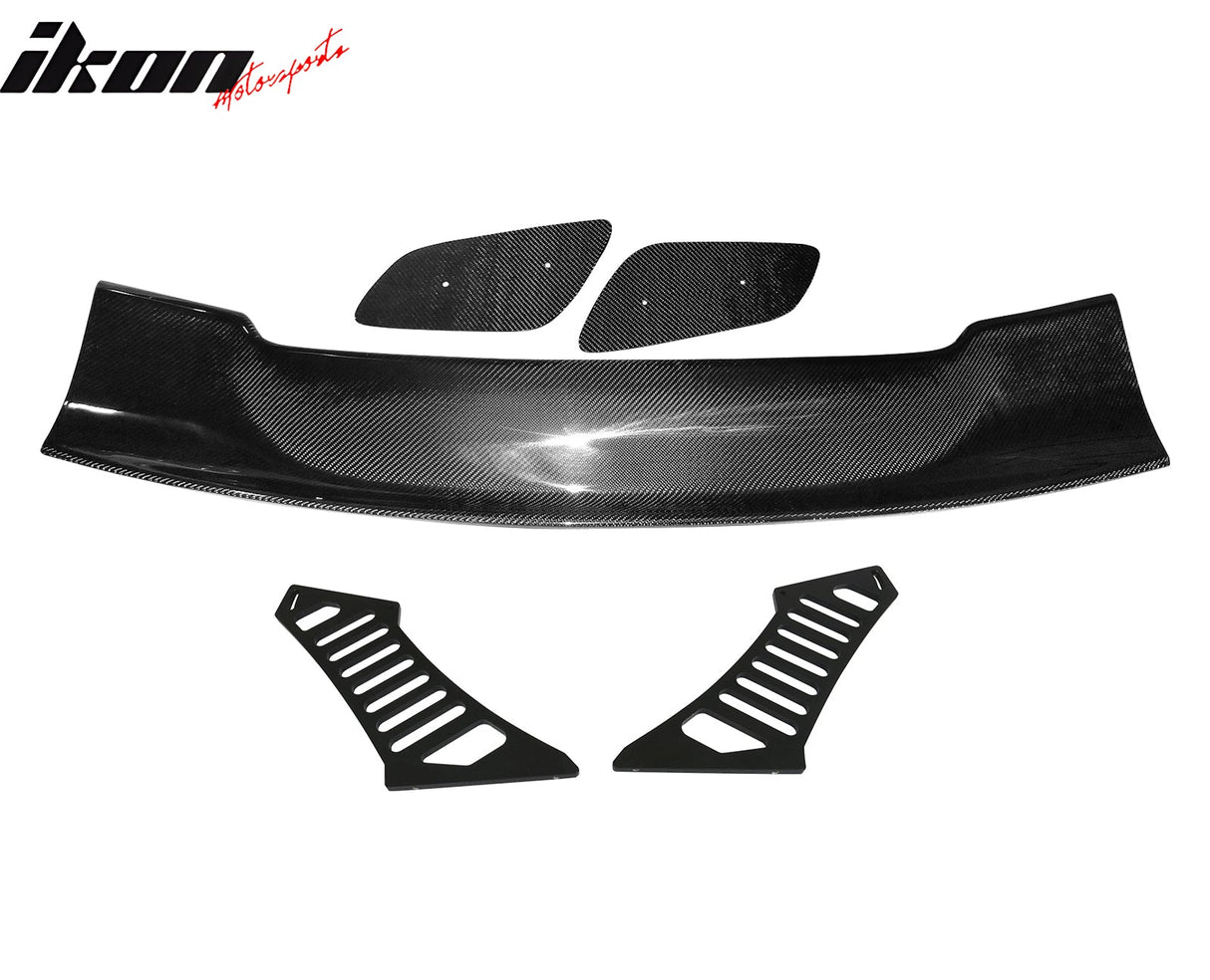 57'' 12" Height Drag Trunk Spoiler V2 Side Plates V3 Legs Carbon Fiber