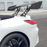 57'' 12" Height Drag Trunk Spoiler V2 Side Plates V5 Legs Carbon Fiber