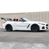 57'' 12" Height Drag Trunk Spoiler V2 Side Plates V5 Legs Carbon Fiber
