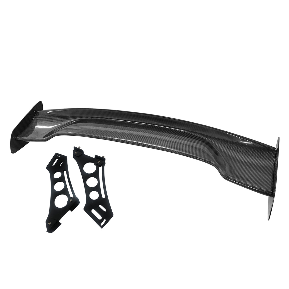 57'' 12" Height Drag Trunk Spoiler V2 Side Plates V5 Legs Carbon Fiber
