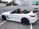 57'' 12" Height Drag Trunk Spoiler V2 Side Plates V5 Legs Carbon Fiber