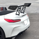 57'' 12" Height Drag Trunk Spoiler V2 Side Plates V6 Legs Carbon Fiber