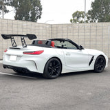 57'' 12" Height Drag Trunk Spoiler V2 Side Plates V6 Legs Carbon Fiber