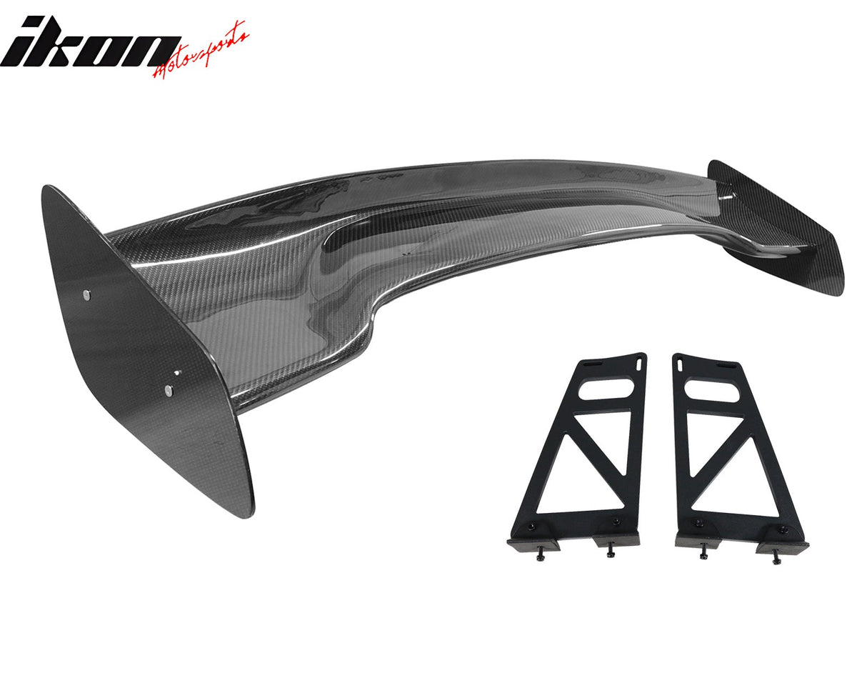 57'' 12" Height Drag Trunk Spoiler V2 Side Plates V6 Legs Carbon Fiber
