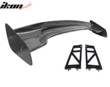 57'' 12" Height Drag Trunk Spoiler V2 Side Plates V6 Legs Carbon Fiber