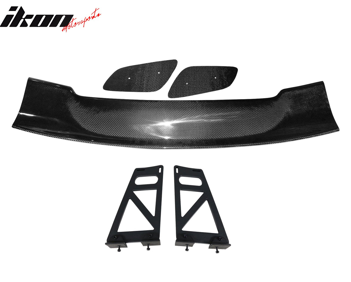 57'' 12" Height Drag Trunk Spoiler V2 Side Plates V6 Legs Carbon Fiber