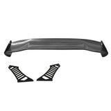 56"Inch GT Style Trunk Spoiler V3 Side Plates V3 Legs 3D Carbon Fiber