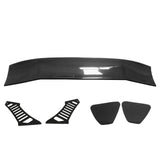 56"Inch GT Style Trunk Spoiler V3 Side Plates V3 Legs 3D Carbon Fiber