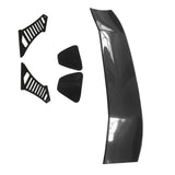 56"Inch GT Style Trunk Spoiler V3 Side Plates V3 Legs 3D Carbon Fiber