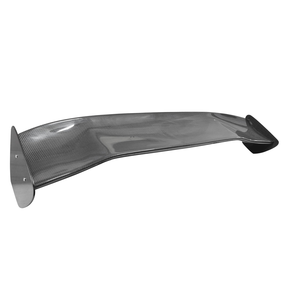 56"Inch GT Style Trunk Spoiler V3 Side Plates V3 Legs 3D Carbon Fiber
